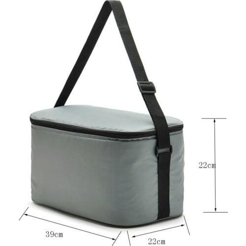 Foldable Cooler Bag Portable Car Refrigerator for Food Thermal Bag Embedded PVC Board Drank Ice Cold Pack
