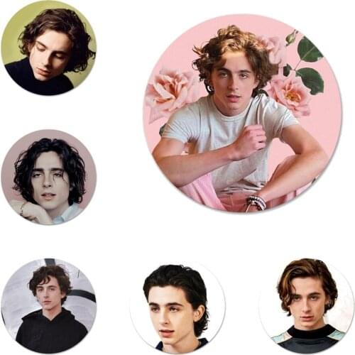 Timothee Chalamet Icons Pins Badge Decoration Brooches Metal Badges For Clothes Backpack Decoration 58mm