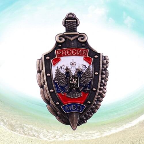 MVD of Russian Federation flag shield badge