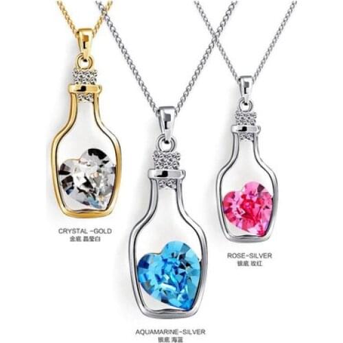 1@# Trends Vintage Stretch Henna Gothic Punk Elastic Womens Jewelry For Girls Wishing Bottle Necklace Chokers Necklace