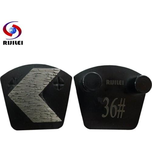 RIJILE 30 PCS Trapezoid Redi-Lock Diamond Grinding Disc For Concrete Floor Grinding Plate Marble Polishing Pad Grinding Shoe P20