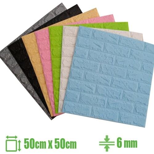 3D Wall Stickers Self Adhesive Foam Wallpaper Panels Home Decor Living Room Bedroom House Decoration Bathroom Soft Wall Sticker