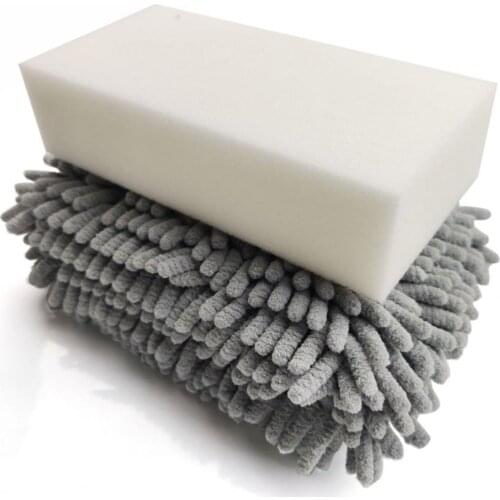 6Pcs 1500GSM Thickening Double-Sided Towel Car Wash Microfiber Chenille Cleaning Sponge Towel Care Tool for Auto