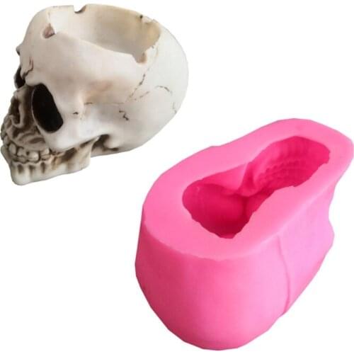 M2EA DIY Resin Mold Suitable for Jewelry Silicone Resin Molds Including Skull-shaped Ashtray Silicone Mold for Men