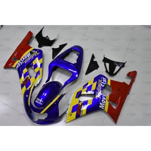 GSXR600 GSXR750 GSXR1000 2000 - 2003 K12 Body Kits GSX R 600 750 1000 2001 2003 Blue Red Yellow Full Body Kits