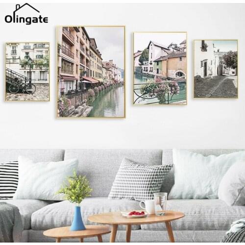 Classical Venice City Canvas Painting Landscape Digital Print Scenery Canvas Posters and Prints One Piece Wall Art Home Decor