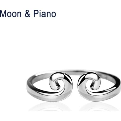 925 Sterling Silver Hoop Open Ring For Lady Trendy Birthday Gift For Women High Quality Original Handmade Design Fine Jewelry