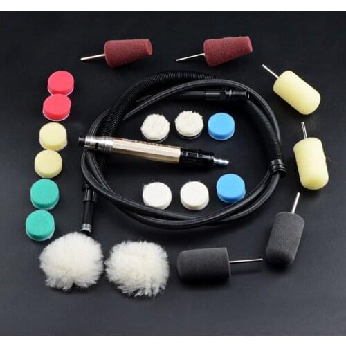 3mm chuck pneumatic Micro air Grinder polisher set, air Grinding polishing pen Tool set for car repairing
