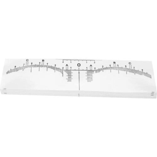 50pcs Eyebrow Grooming Stencil Ruler Sticker Shaper Ruler Measure Tool Eye Brow Locate Drawing Guide Card Template DIY Makeup