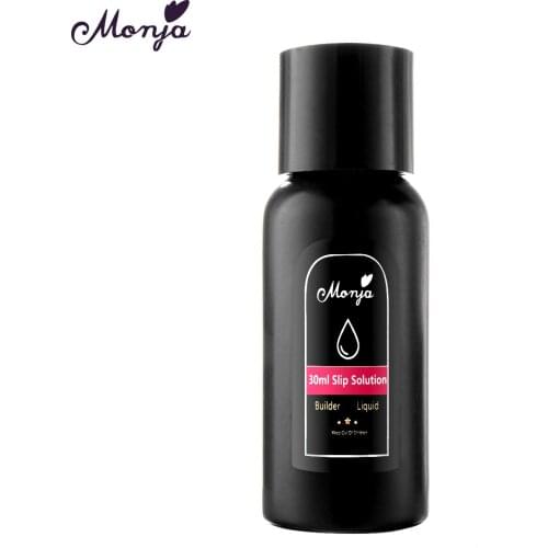 Monja 30ml Nail Art Enhancement Slip Solution Use with UV Gel Acrylic Nail Quick Extension Builder Nail Liquid DIY Manicure Tool