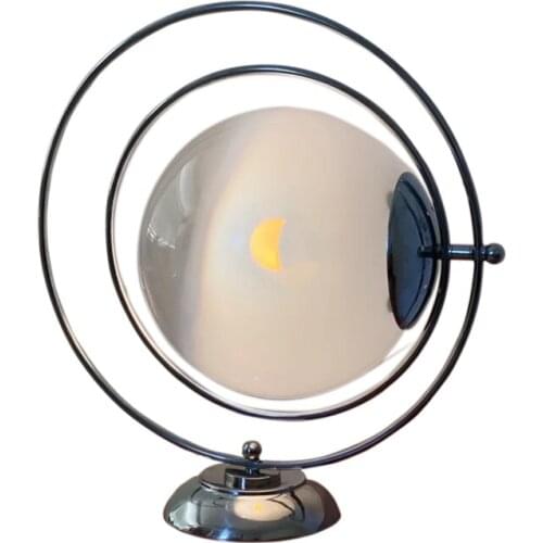 Light luxury modern minimalist glass table lamp living room dining room bedroom study glass ball table lamp