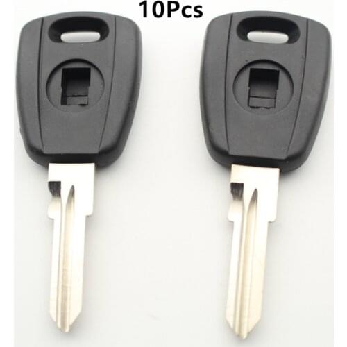 XIEAILI 10Pcs/lot Replacement Case Transponder Key Shell For Fiat Palio/Siena/Perla Can Install Chip K259