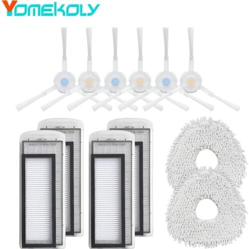 For NARWAL YJCC001-1 Robot Vacuum Cleaner Side Brush HEPA Filter Mop Cloth Replacement Quality Accessories Parts