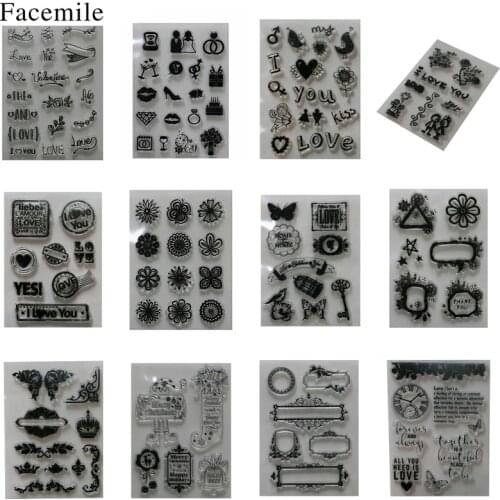 1PCS Cute Transparent Clear Silicone Stamps For DIY Scrapbooking Card Making Kids Crafts Fun Decoration Supplies