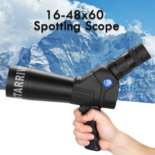 16-48X60 Spotting Scope Telescope Monocular for Bird Watching Hiking Hunting Telescope Target Shooting Hunting Birds