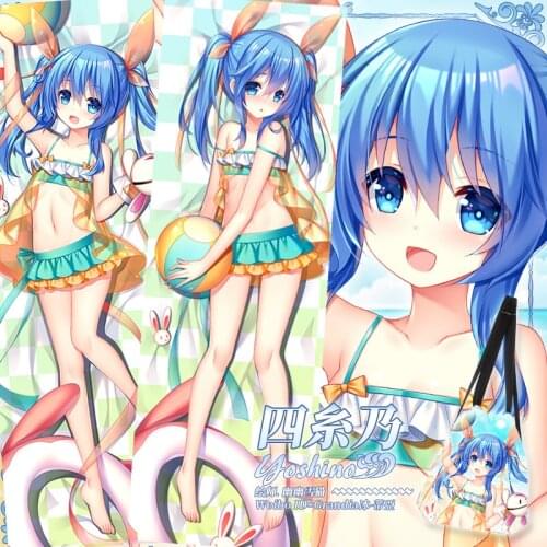 Anime DATE A LIVE Swimsuit Himekawa Yoshino Sexy Dakimakura Hugging Body Pillow Case Otaku Throw Pillow Cushion Pillow Cover
