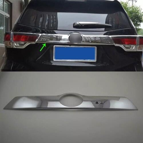 Car Accessories Exterior Decoration ABS Chrome Rear Trunk Lid Molding Streamer Cover Trim For Toyota Highlander 2018 Car-styling