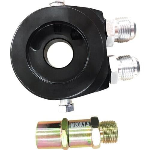 Car Aluminum Universal Oil Filter Sandwich Adapter For Oil Cooler Plate Kit AN10