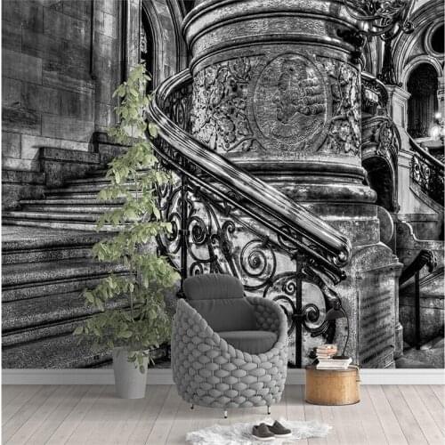 Beibehang Customize any size Wallpaper Mural 3D European Classical Corridor Relief Mural Wallpaper Decorative Painting