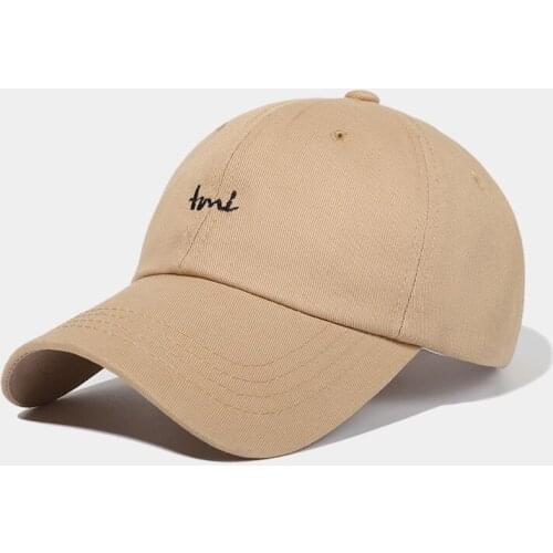 2021 New Baseball Tone Mens Cap Womens Cap Dad hat Long Visor Solid Outdoor Hat Streetwear Visor Black Game Cotton