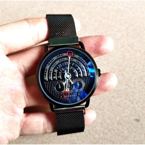 Discoloration Creative Men Watches Brand Waterproof Casual Sport Quartz Lover Wristwatch Black Magnet Buckle Relogios Masculino