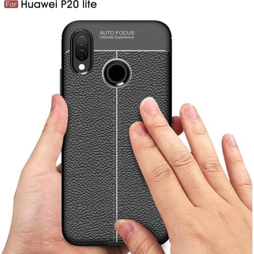 Case Huawei P20 Lite Silicon Case for Huawei P20 Pro P20 P30 Cases Cover Fundas Soft Carbon Fiber Coque Etui Capinha Aksesuar