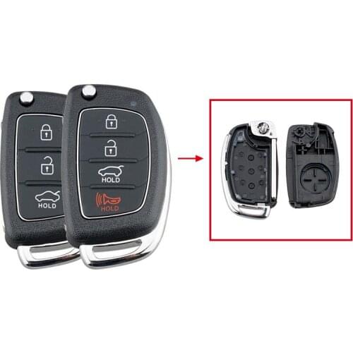 3 Buttons 4 Buttons Replacement Car Smart Remote Key Fob Shell Case Holder Protector For Hyundai Santa fe Sonata Tucson