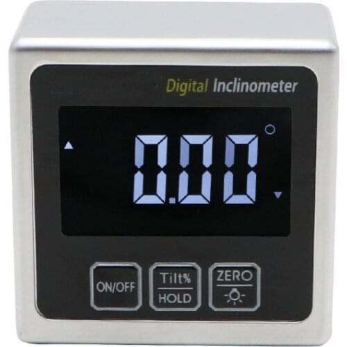 Hester New 360 Degree Mini Digital Protractor Inclinometer Magnetic Base Electronic Level Box Metal inclinometer Digital
