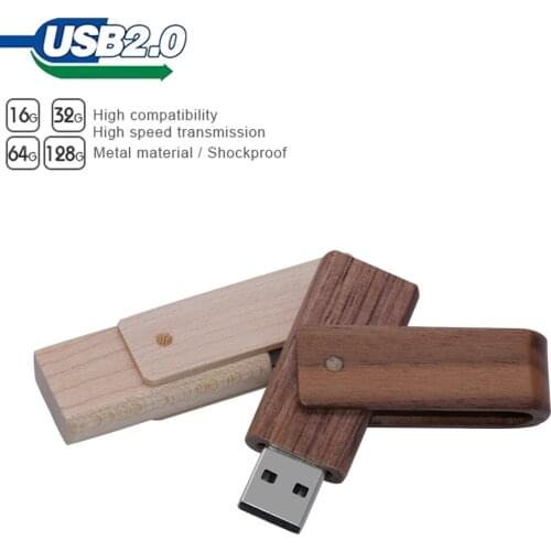 USB2.0 Custom LOGO wooden flash drive wood pendrive 4GB 8GB 16GB 32GB 64GB 128GB memory stick(over 10PCS free LOGO)