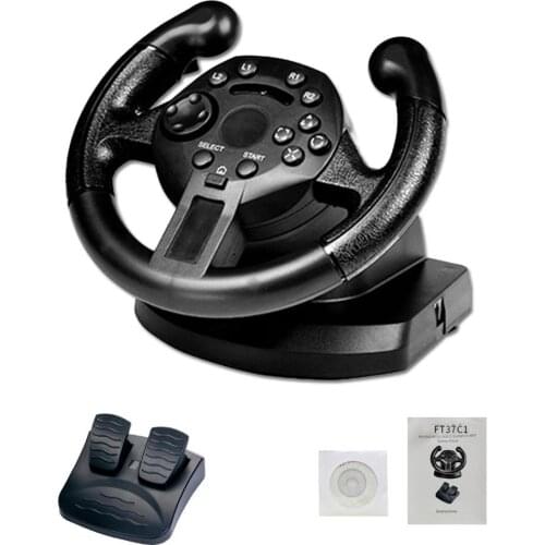 Game Racing Steering Wheel ForPS3/PC (D-INPUT/X-INPUT) Vibration Joysticks Remote Controller Simulated Driving Controller