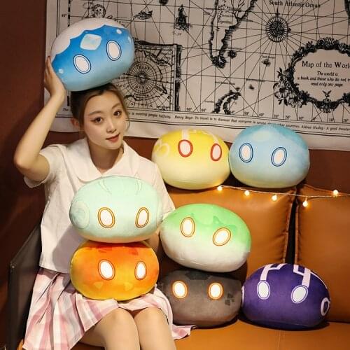 Game Genshin Impact Slime Theme Cute Plush Dolls Keli Dango Throw Handful Toys Cartoon Birthday Xmas Gift
