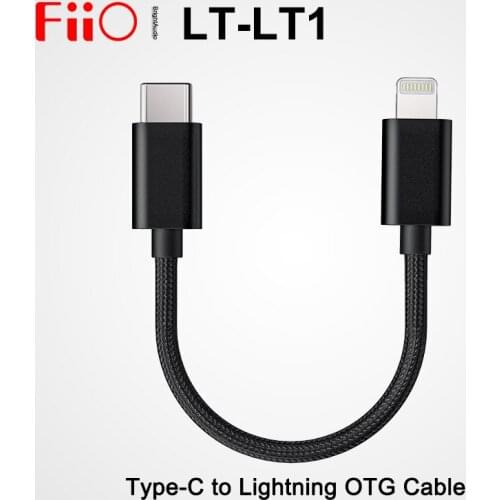 Fiio LT-LT1 Type-C to Lightning OTG Cable for iOS Connect BTR5 BTR3K Q3 Q5S-TC K9
