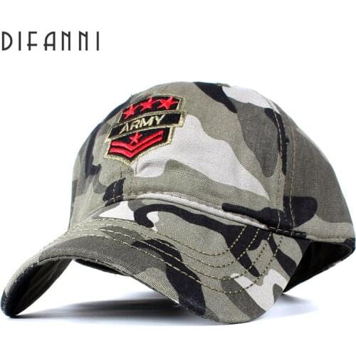 [DIFANNI]US Army Camouflage Caps Men Outdoor Caps Baseball For Men Women Casual Tactics Hats Adjustable Snapback