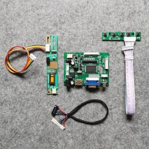 DIY kit 30-Pin LVDS display controller drive board For CLAA154WA01/CLAA154WA03/CLAA154WA05 VGA+AV 1CCFL 1280*800 LCD screen