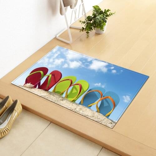 Home Living Room Entrance Mat Bathroom Mat Coral Fleece Mat Kitchen Living Room Carpet