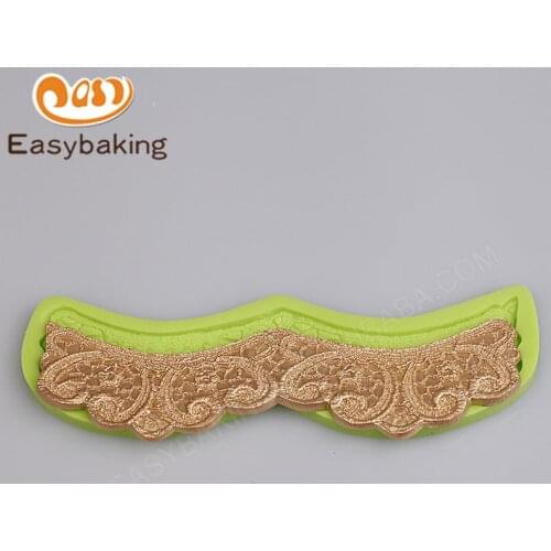Beautiful Fondant Silicone Lace Mold Baroque Style Baking Tools for Cake Border Chocolate Polymer Clay Resin