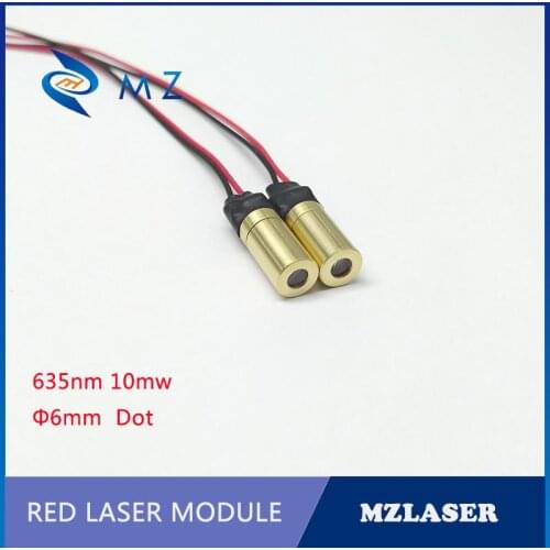 Red laser module 6mm 635nm10mw dot laser module Mini laser module