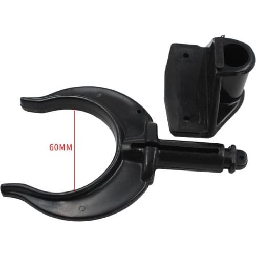 2pcs Boat Oarlock Rowlock Oar Locks - Horn Style 2.36 inch 60mm Dia -Marine Deck Hardware - Black