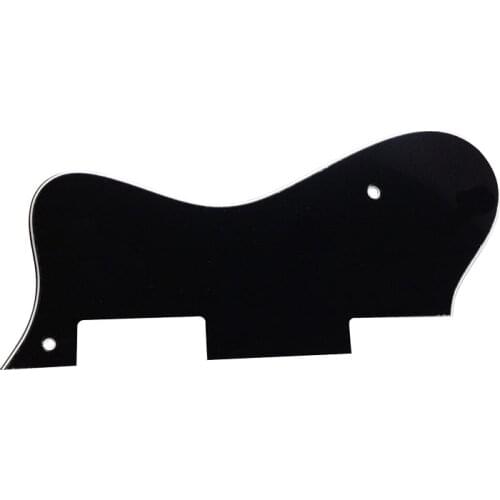 Pleroo Custom Guitar pickgaurd - For Dot Guitar Pickguard Scratch Plate , 3 Ply Black