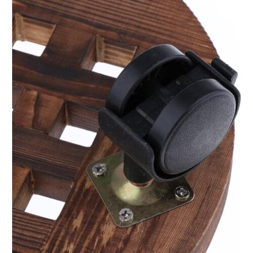 Flowerpot Base Plant Caddy with Tray Movable Wood Plant Pot Mover