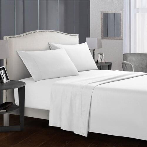 Simple Classical Luxury Pure Color Sheet Sets Modern Comforter Bedding Set White Red Fashion King Queen Twin Size Bed Linen Gift
