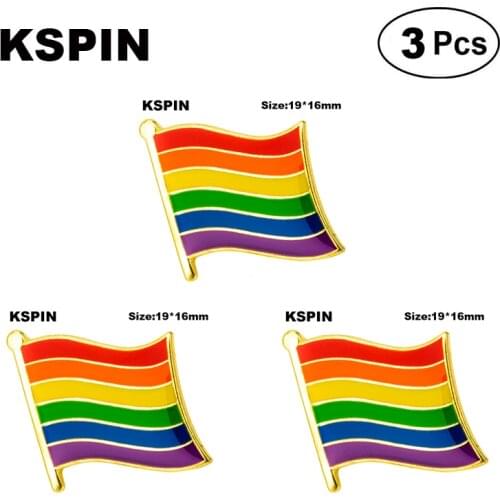 Rainbow Pride Badge Lapel Pin Brooches Pins Flag badge Brooch Badges