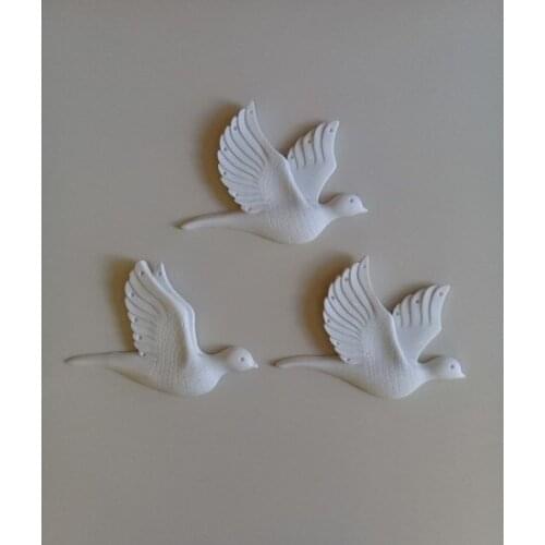 Object Wall Aksesuarı-3 'lü GÜVERCIN-010 paintable decorative objects декоративные предметы под роспись