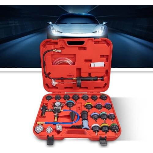 28pcs Radiator Pressure Tester Cooling System Leakage Test Kit for BMW for Ford for VW Universal Vacuum Coolling Tester Kit