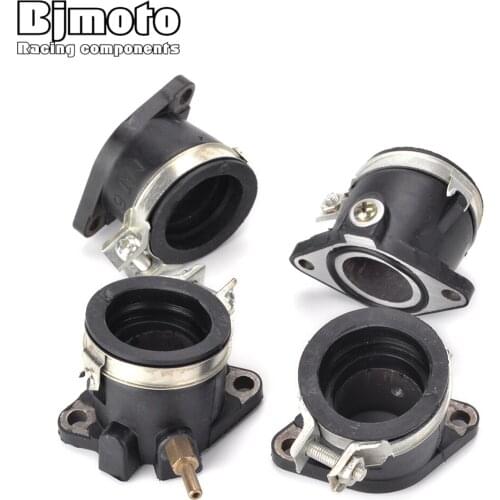 4PCS Motorcycle Rubber Carb Carburetor Interface Adapter Clamp For Honda CBX400 CBX 400 CBX-400 Intake Manifold Pipe Joint