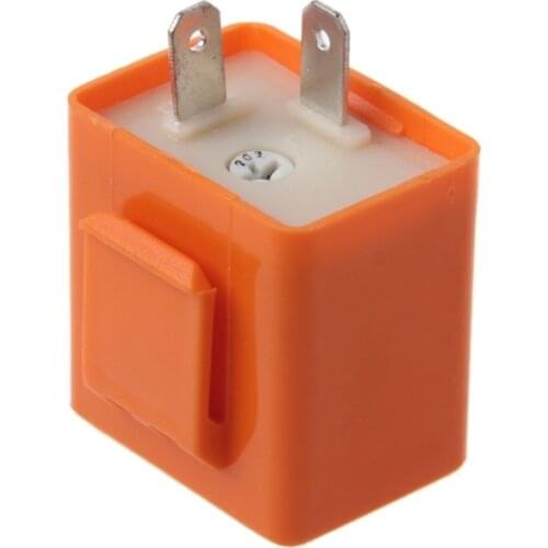 12V 2 Pin Motorcycle Blinker Adjustable LED Flasher Relay Turn Signal Indicator Q9QD