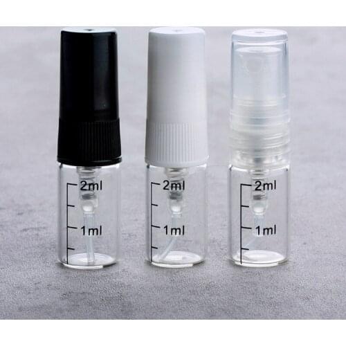 2ml 3ml 5ml 10ml Mini Refillable Sample Liquid Plastic Bottle Travel Empty Spray Atomizer Bottles Cosmetic Packaging Container