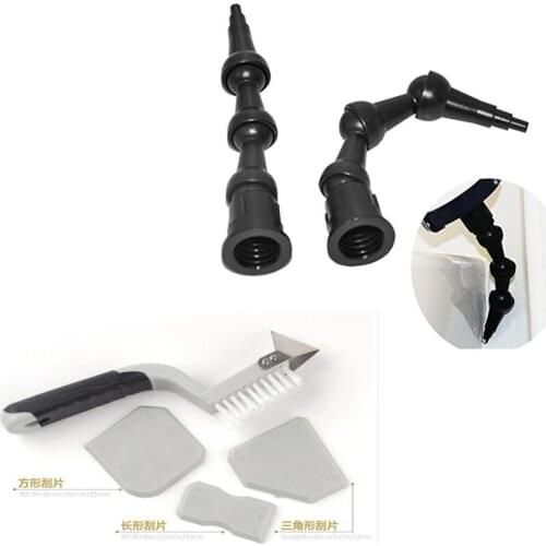 2pcs 360 Degree 90 degree 45 degree Rotating Bent Nozzle and 1set Grout&Corner&Cleaning&Finishing Kit For Professional Caulking