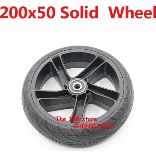200x50 Solid Tire for Xiaomi Ninebot Segway ES1 ES2 ES4 Electric Scooter Solid Tyre Wheel 8 Inch Explosion-Proof Tubeless Tires
