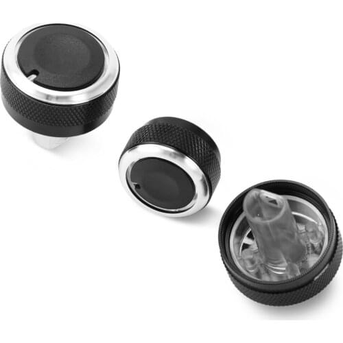 3pcs/Set Car AC Knob Aluminum alloy Air Conditioning Heat Control Switch Accessories Suitable For Lada Granta